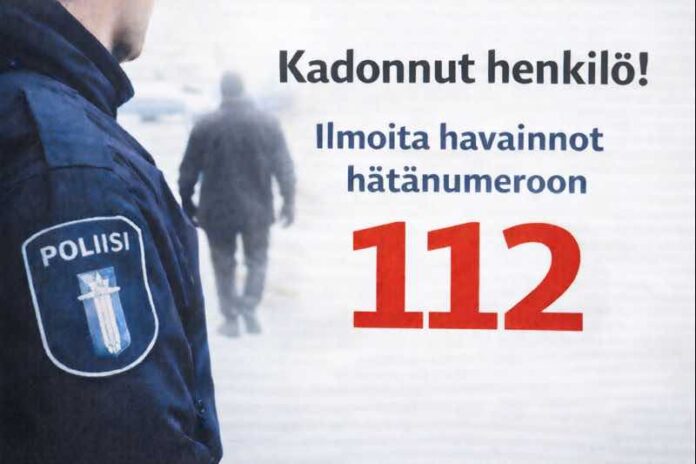 Poliisi kadonnut