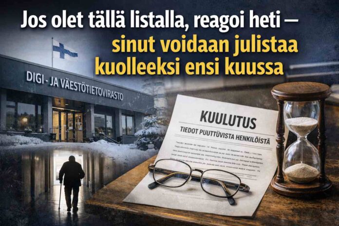 Jos olet tällä listalla DVV