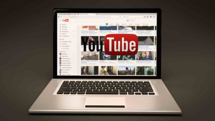 YouTube logo, tietokone